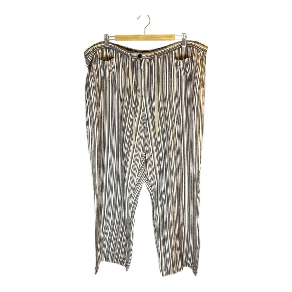 Lane Bryant Striped Linen Blend Women’s Pants Plus Size 22/24